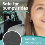 Onco Baby Car Mirror Rear-facing - Platinum Award Winning Car Mirror Baby Rear Facing Seat, Baby Essentials for Newborn, 100% Shatterproof Baby Mirror for Car, 360° Car Seat Mirror Rear Facing Infant - Image 3